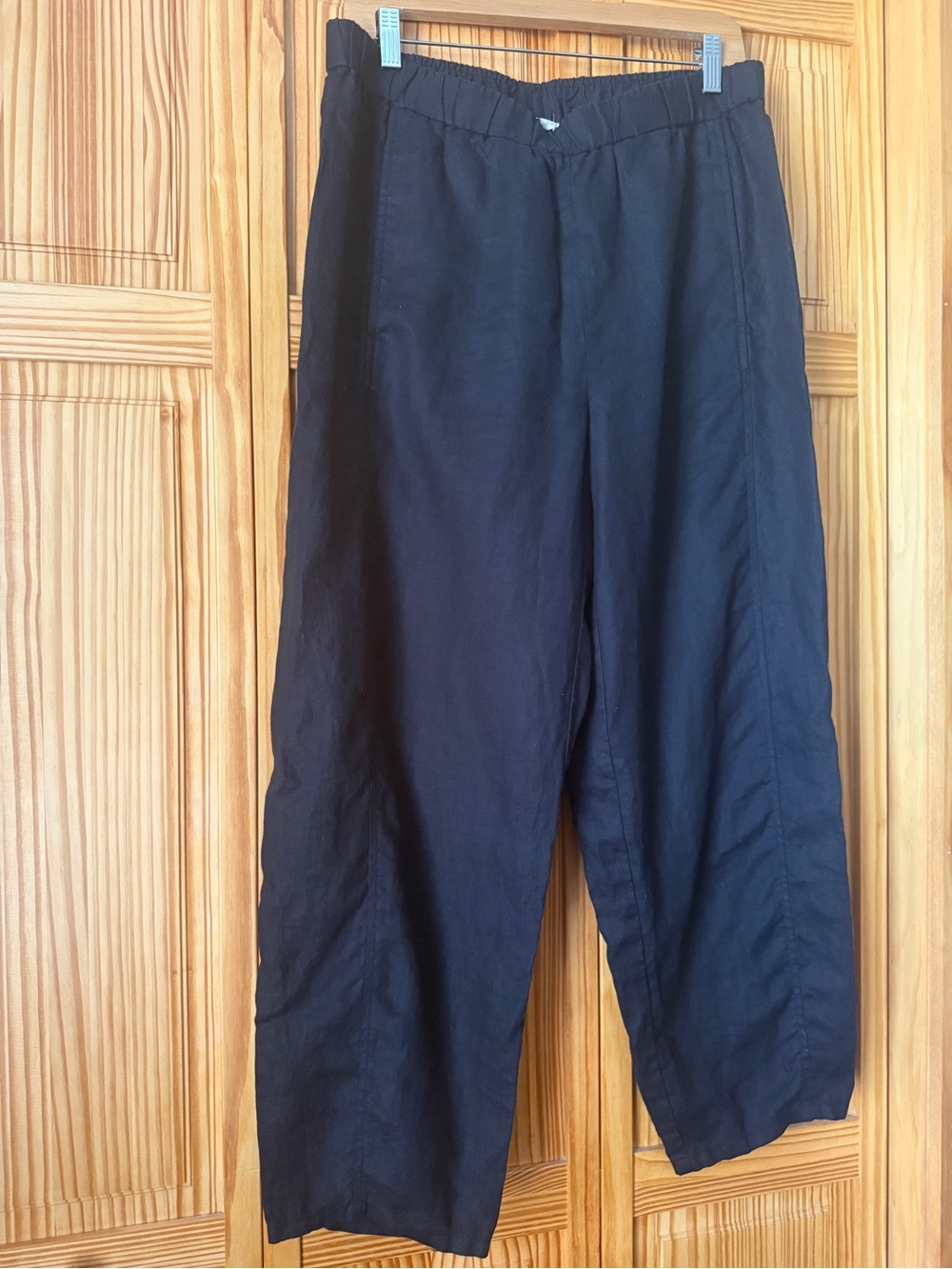 Eileen Fisher Black Linen Pants
